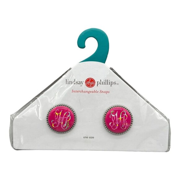 lindsay phillips Shoes - Lindsay Phillips Interchangeable Snaps Willow SNAP097 Monogram Pink
